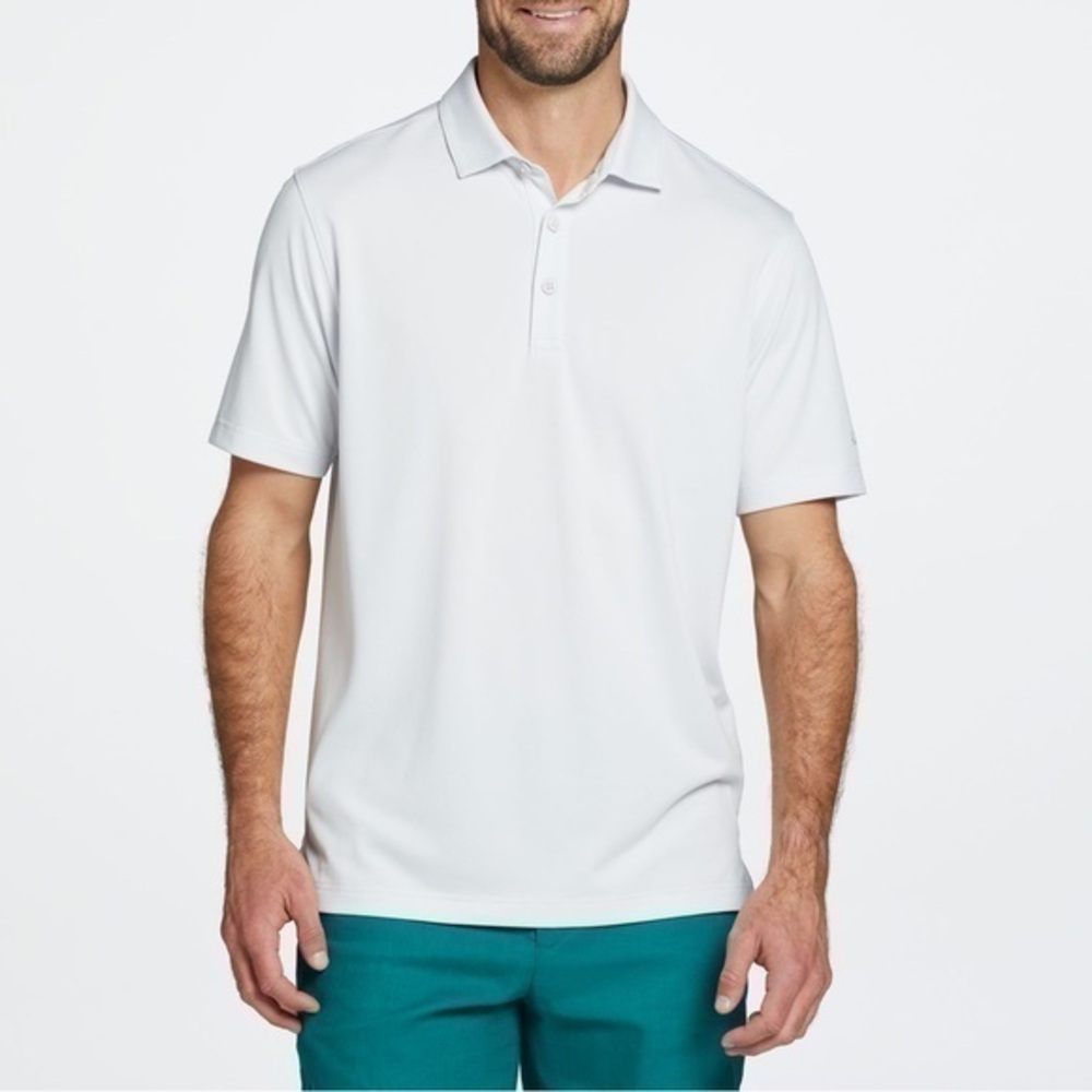 New men’s Walter Hagen clubhouse polo cloud grey shirt size XL golf
